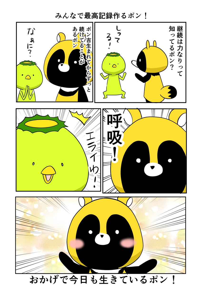 カッパ相手だと気持ちよくおしゃべりできるたぬき。 