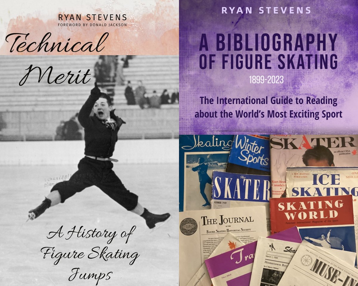 You're not seeing double! Get your copy of 'Technical Merit: A History of Figure Skating Jumps' & 'A Bibliography of Figure Skating' today: skateguard1.blogspot.com/2023/01/youre-… #CanadaReads #CanLit #FigureSkating