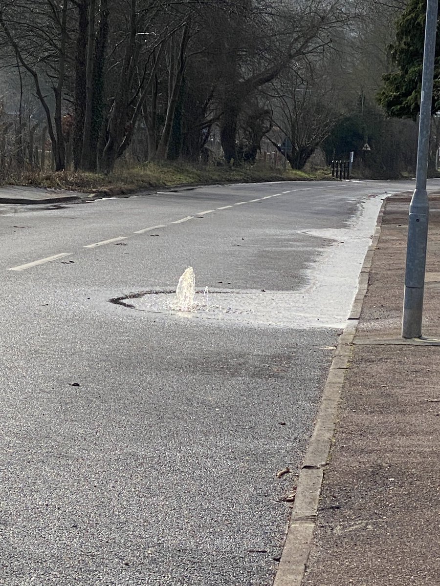 Hey <a href="/thameswater/">Thames Water 💧</a> this has been reported _soooo_ many times and it’s way past the time you said it would be fixed .. a) what a waste of water b) super-dangerous with all the ice