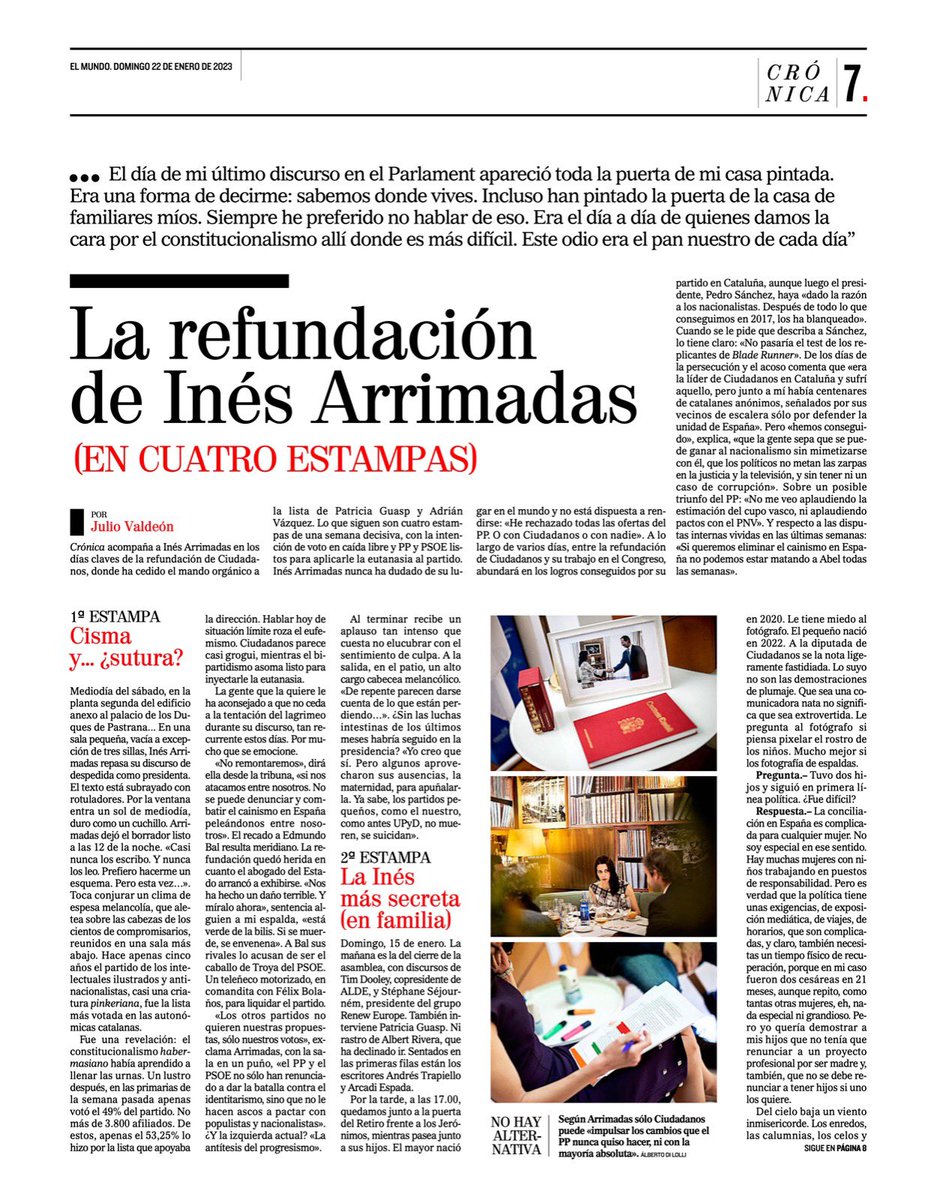 CiudadanosCs's tweet photo. España no sólo necesita detener la agenda de Sánchez contra el interés nacional, sino revertirla con valentía y reformas que el bipartidismo no impulsará nunca. Para eso el proyecto liberal es imprescindible.

Nuestra portavoz en el Congreso, @InesArrimadas, en @Cronica_ElMundo👇🏻 https://t.co/N8o0EbJdY2