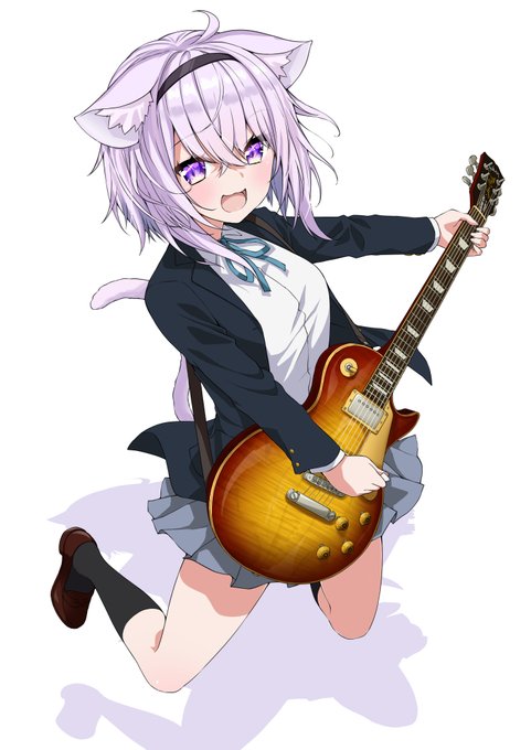 「guitar sakuragaoka high school uniform」 illustration images(Latest)