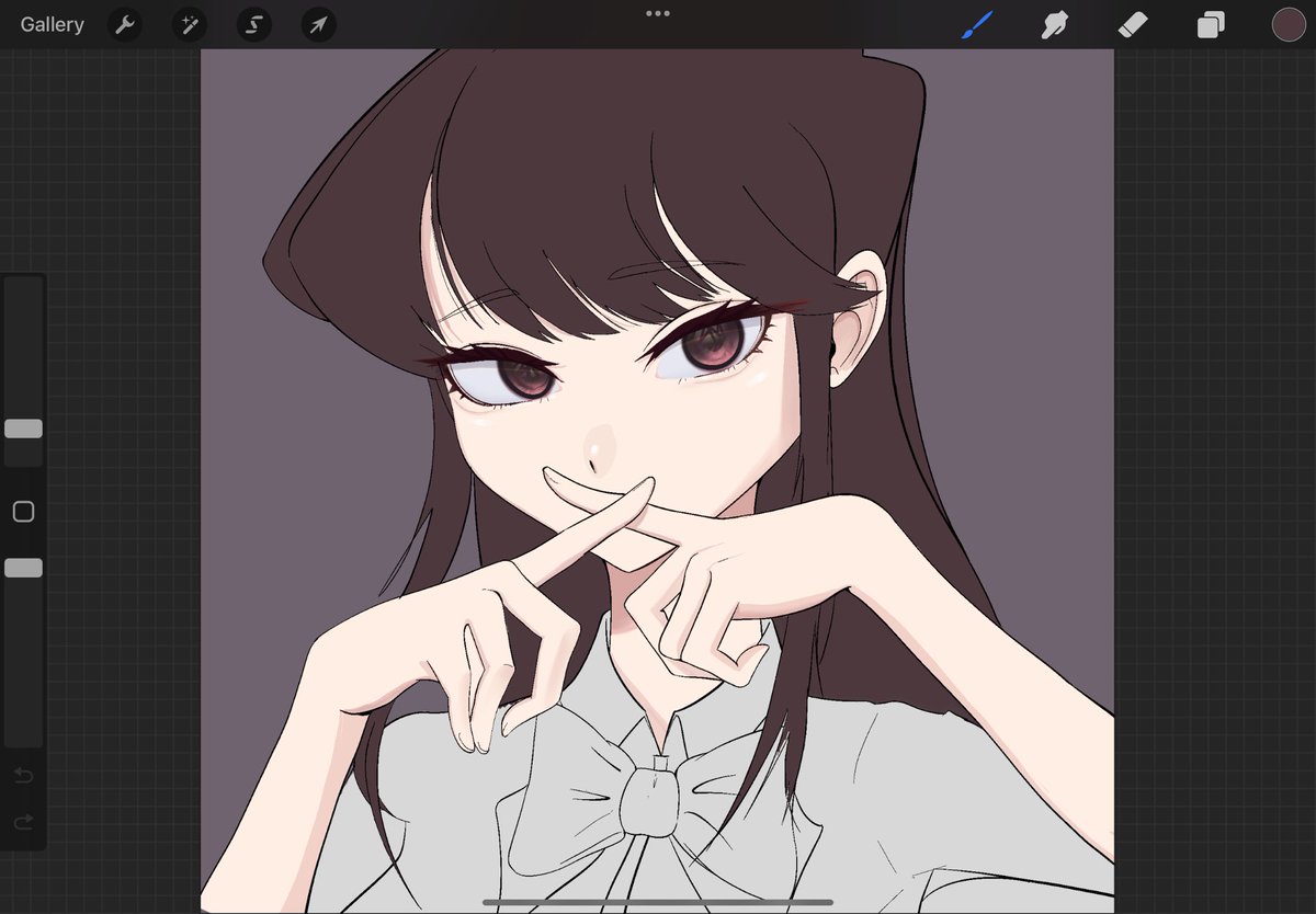 dyo_senpai's tweet photo. Komi WIP https://t.co/BisFtZmRgA