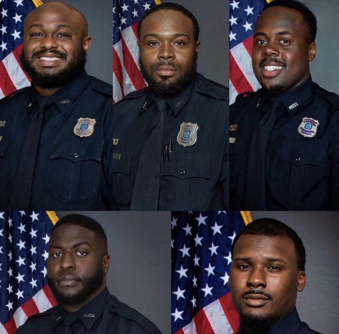 50cent's tweet image. we have the best system it just doesn’t work with out good people. These 5 Memphis cops are no good. 🤦‍♂️