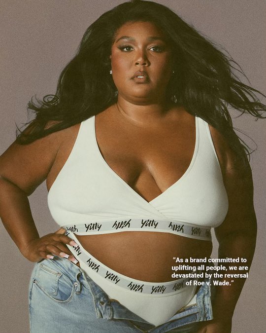 lizzo's tweet image. MY BODY IS NOBODYS BUSINESS.

On what would’ve been the 50th anniversary of roe v. wade we share our stories — reproductive care is health care. Thread: