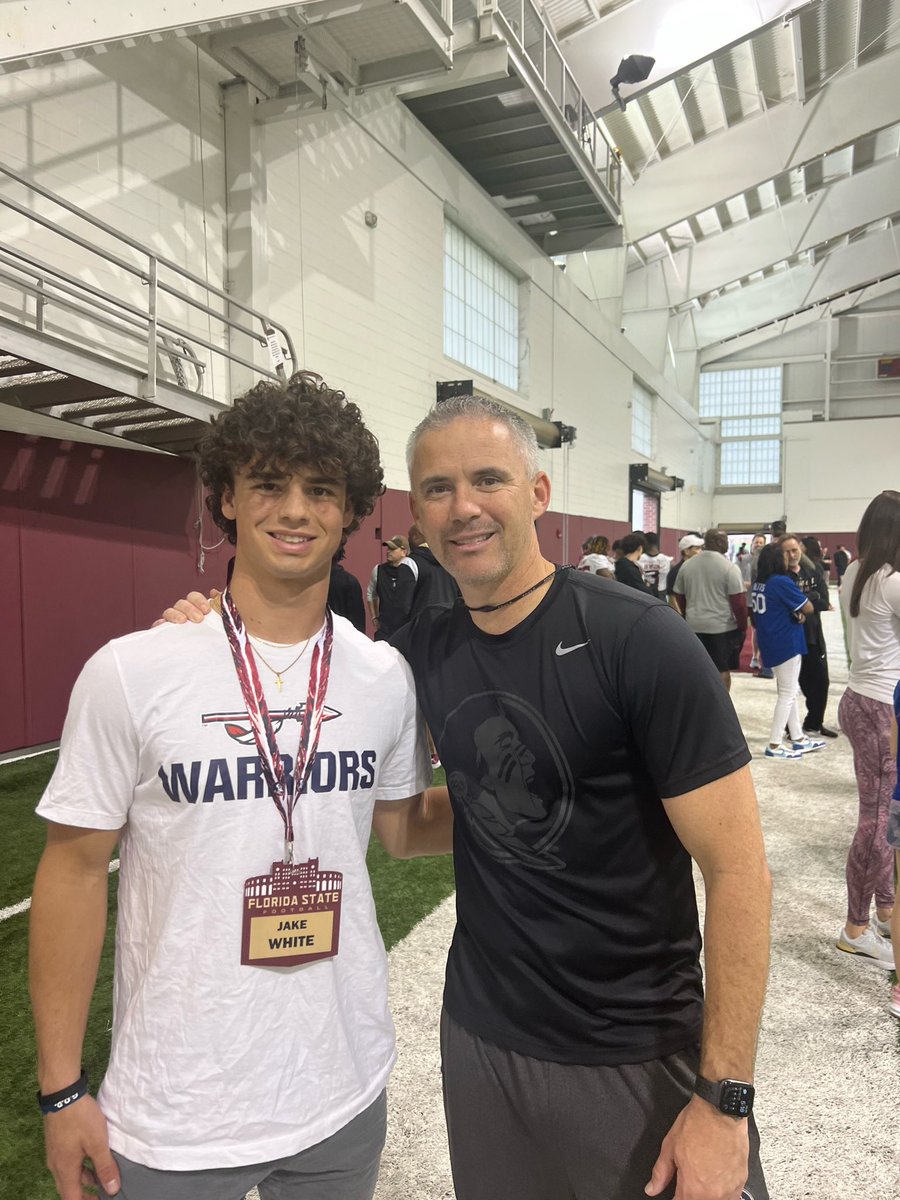 jake_white42's tweet photo. Great visit at @FSUFootball @r81dugans @ONEWAYINC1 @CSmithScout @LSA_Warriors  @JalanSowell https://t.co/7etPlCuIpt