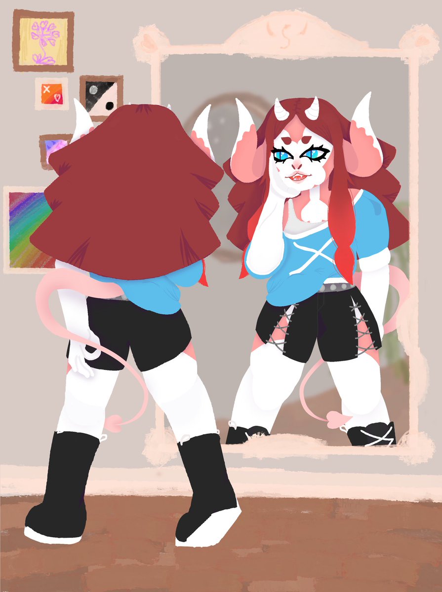 weird_pidgeon's tweet photo. My friend gave me a character to draw
#digitaldrawing #digitalart #Procreate #redraw #monstergirlmaker i head-canon her as trans https://t.co/TlupcVgZIx