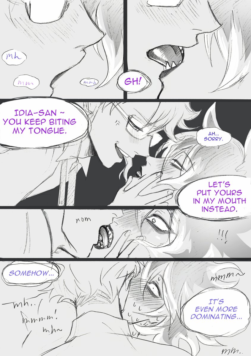 ryuichirouart's tweet photo. Azul Ashengrotto, an aggressive kisser https://t.co/yMhiqMoG6I