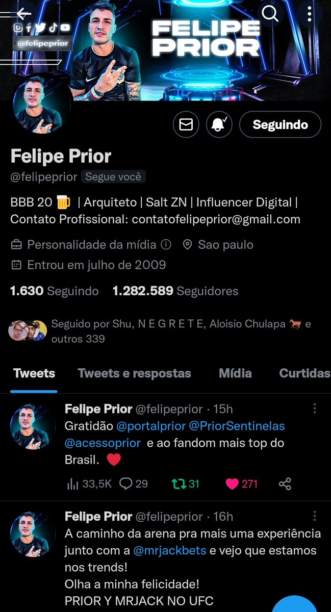 Que porra é essa @MomentsBrasil  @TwitterBrasil  libera o selo do @felipeprior  aii bora já tá na hora.