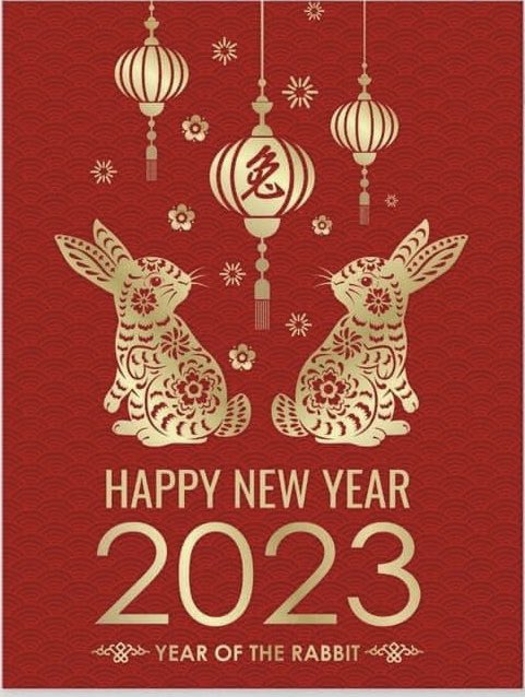 Happy Lunar New Year! The Year of the Rabbit is one of the luckiest and most prosperous years, so here's wishing you great health, success and happiness! 🧧✨🏮🐰⭐️🥳