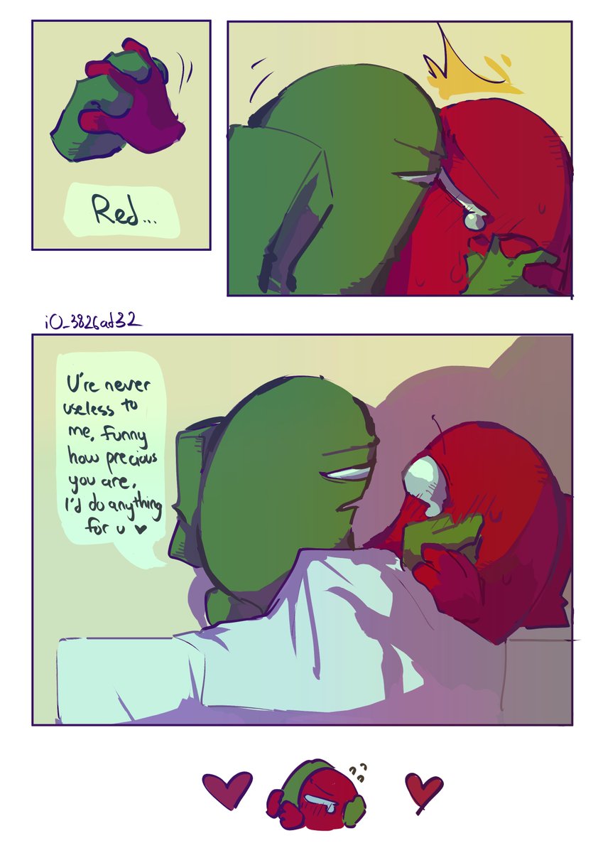 iO_3826ad32's tweet photo. A very short comic of these 2 love birds :3 
AAA-
#vsimpostorv4 #vsimpostor #amongusfanart #amongus https://t.co/4Kf4L2hBly