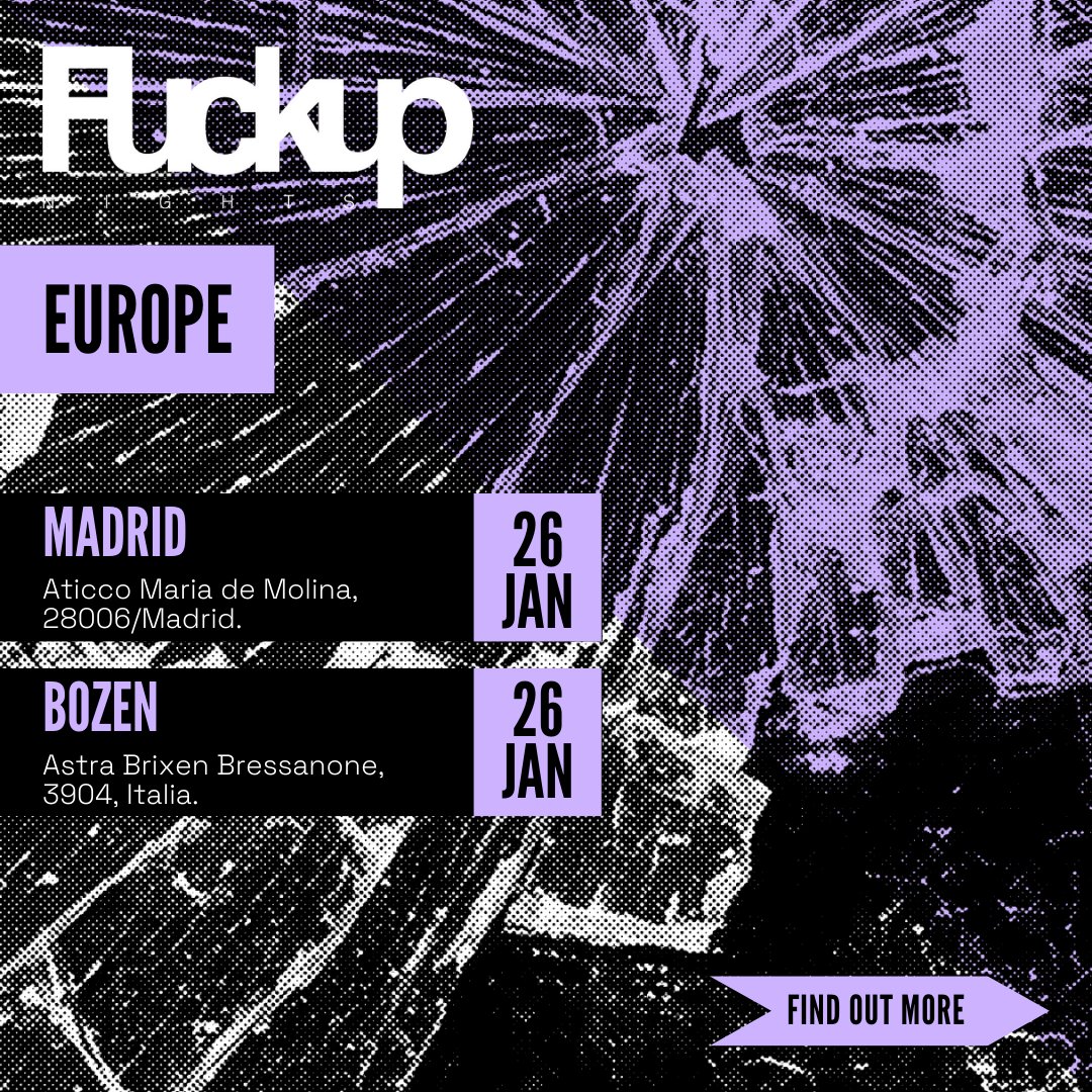 Ready for another week of #sharing the failure? This week our vibrant community is hosting events all over the world. Make sure to check out our agenda in case we are near you. 

Visit our link in our bio to get all the deets!