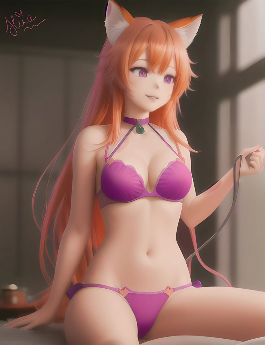 Shialyns's tweet photo. #AIイラスト #AIart #AiArtSociety #stablediffusion
Me in pink Undies ~ Upscaled and denoised! <3 https://t.co/6MaDgCt9TL