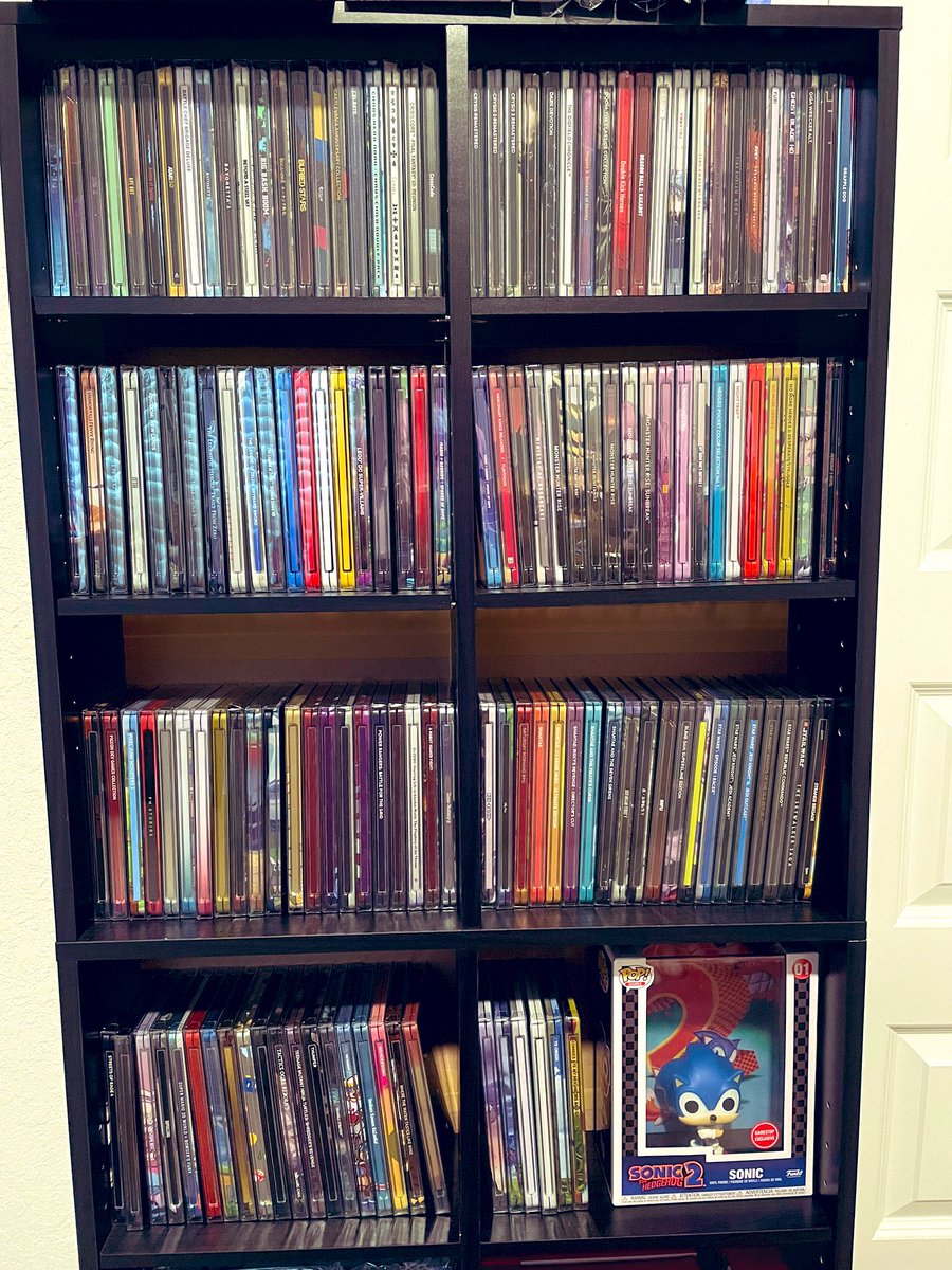 Peridona1's tweet image. STEELBOOK UPDATE: So I finally took all of my #switchsteelbooks out of the box from the move and displayed them. I also put them in alphabetical order. Here are all of my 148 steelbooks! #SteelbookSunday