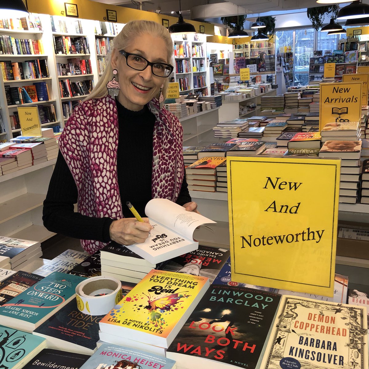 lisadenikolits's tweet image. Thank you @BookCityTO in the Beach for welcoming Everything You Dream is Real! Plus there are buttons at the front desk! If your local bookstore doesn’t have a copy of the book, they’ll order them in for you! 
#supportbookstores #supportauthors ❤️ @InannaPub 🙏