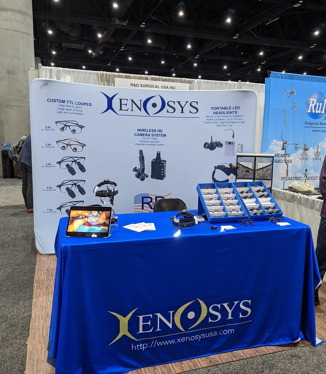 #STS2023 starts day 2. Come to see us at booth 1110 to see our amazing wireless camera system, and the difference our loupes and headlights offer over the competition. #xenosys #loupes #headlights #camera #cardiacsurgery #thoracicsurgery #STS