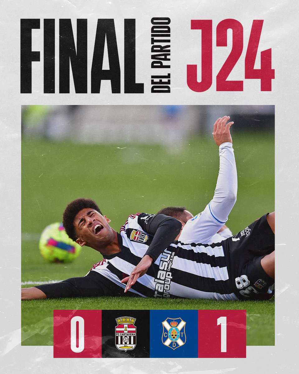 FINAL | 0-1 | Se acaba el partido en Cartagonova.

 #CartagenaTenerife