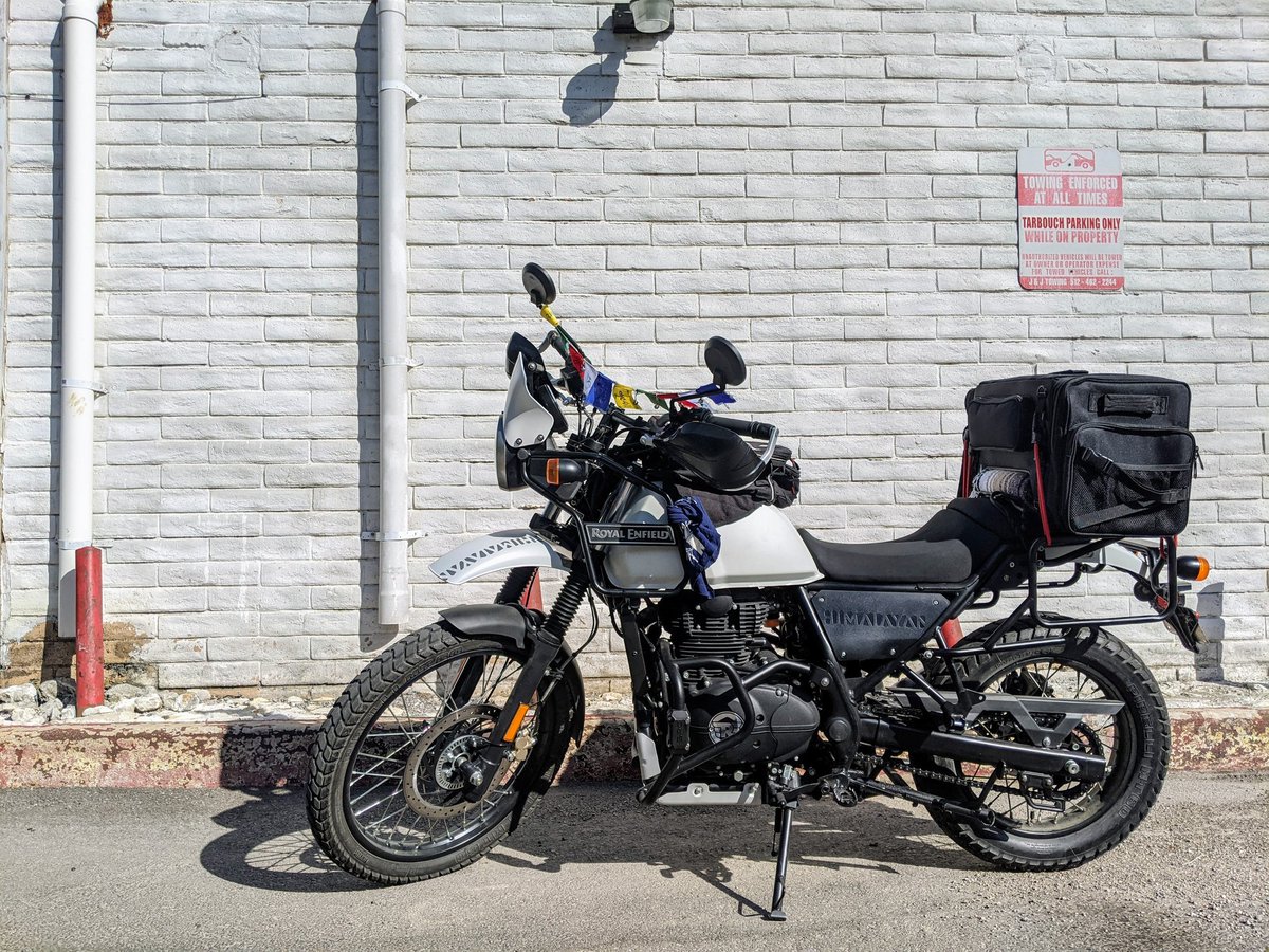An early picture of my humble steed. She's changed a little since this photo. Still getting her ready for my upcoming adventure.