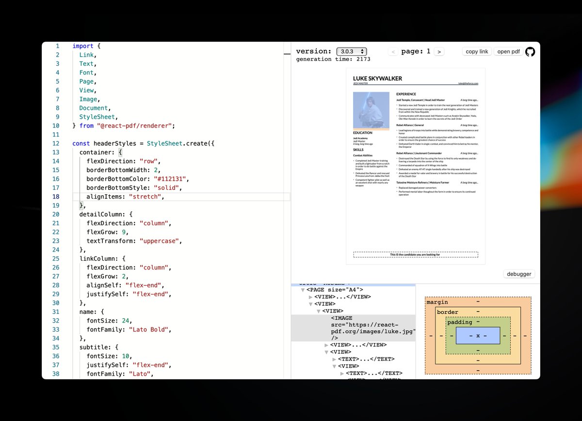 This react-pdf repl is just… brilliant.
react-pdf-repl.vercel.app