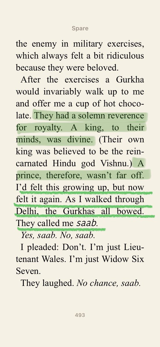 BaronessBruck's tweet image. That time, when Harry tried to pretend that a unit of Gurkhas was following him around as some sort of CULTURAL QUIRK, and not because they were TASKED to do it 🤦🏻‍♀️💥🙄

“One of the guys”, he said; “so normal”, he said 🤣🎪🎖 #Spare #Protected #Coddled #NotNormal