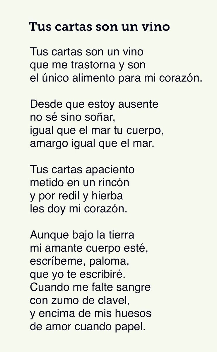 sobrecartas's tweet photo. Miguel Hernández para este santo domingo. 💌 https://t.co/GYzgoDyceH