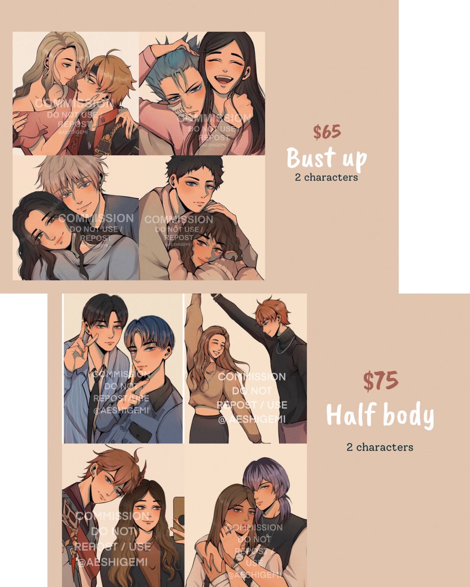 aeshigemi's tweet photo. hey guys i’m currently open for another commission to support my tuition this time. 

please rt to spread 🥹❤️ thank you! link of the order form below!! https://t.co/SurrIqYtdz
