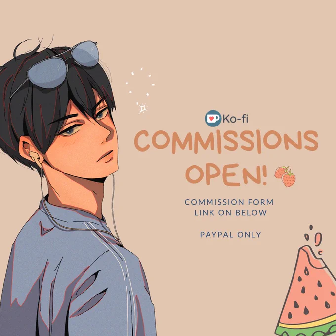 hey guys i'm currently open for another commission to support my tuition this time. 

please rt to spread 🥹❤️ thank you! link of the order form below!! 