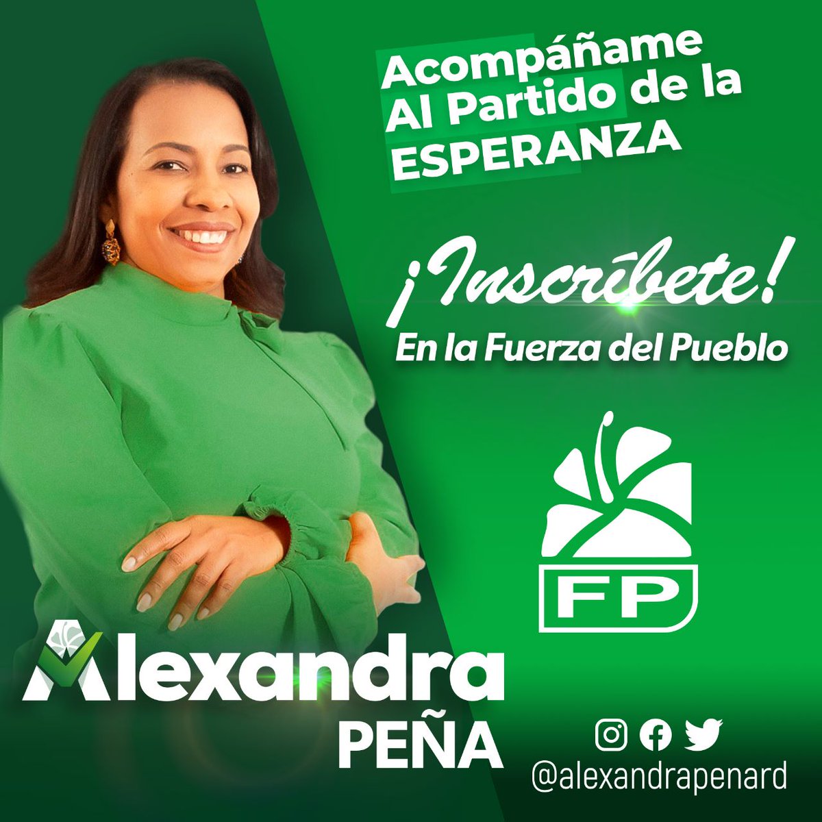 Acompáñame al partido de la ESPERANZA.

¡Inscríbete en la #FuerzaDelPueblo!

#JuntosSomosMas
#LaUnióHaceLaFuerza
#AñoDeLaConsolidación
<a href="/leonelfernandez/">Leonel Fernández</a> <a href="/antonioflorian_/">Antonio Florián</a> @radhamesjimenezpena 
@bautarojasgomez 
@nicolascalderong 
 <a href="/franklinrod77/">Franklin Rodríguez</a> <a href="/franklinalmeyda/">Franklin Almeyda Ran</a>
<a href="/JesusFelizSDN/">Jesús Féliz</a>