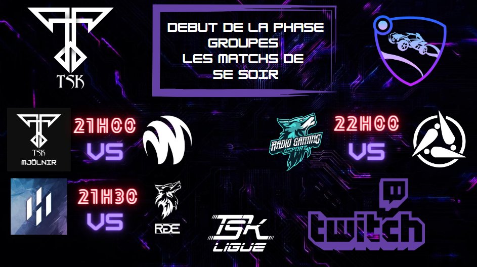 TSKOfficiel's tweet photo. Début phase groupes les matchs de se soir
@WeldeSport @HonaryS @RadioGamingEsp1 @ https://t.co/ZKKciGTB24