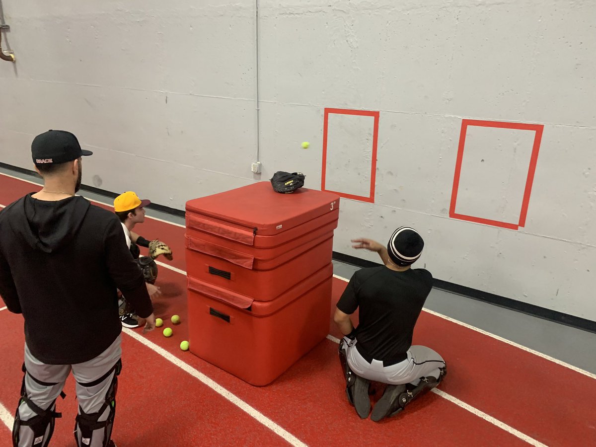 GraceCollegeBSB's tweet photo. A brief look into yesterday’s catcher camp with Coach Ryan Moore and the Lancer catchers. This camp is an annual endeavor in January, designed to help regional high school aged catchers develop and prepare for their upcoming season. https://t.co/gABUeJGJXN
