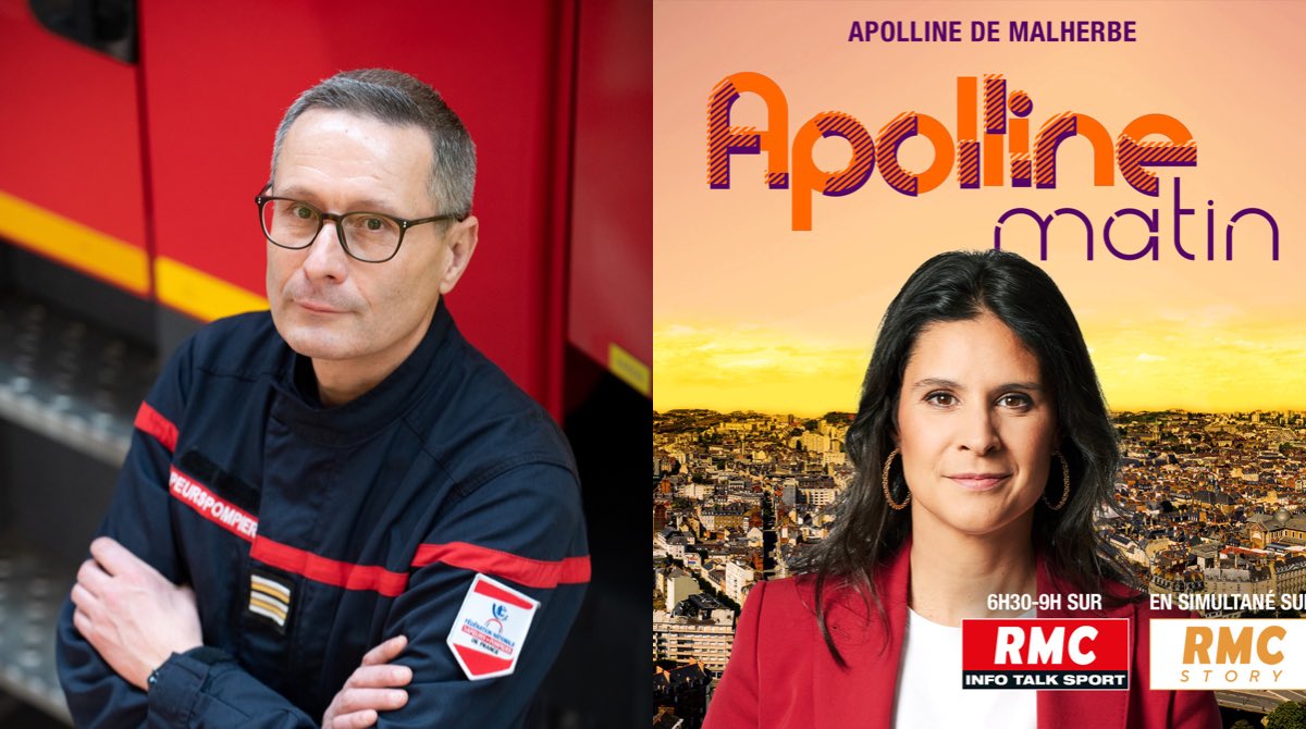 PompiersFR's tweet photo. #Matinale | 🎙️📺Le nouveau president de la #FNSPF @BoslandJP sera l’invité d’Apolline de Malherbe, lundi 23 janvier dès 7h sur @RMCInfo &amp; @RMCStory canal 23.

Il détaillera son projet pour les sapeurs-#pompiers, la prise en compte des #SPP er #SPV dans la réforme des retraites. https://t.co/JS6TdmDBma