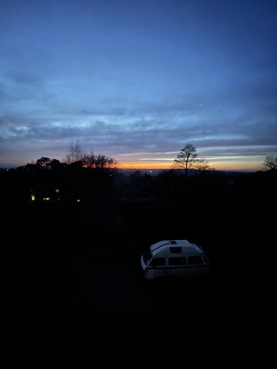 Beautiful sunset and the epic VW Camper Van. #vwcamper #sunset #sunsetphotography #ashdownforest #valetpro_ltd #valetpro