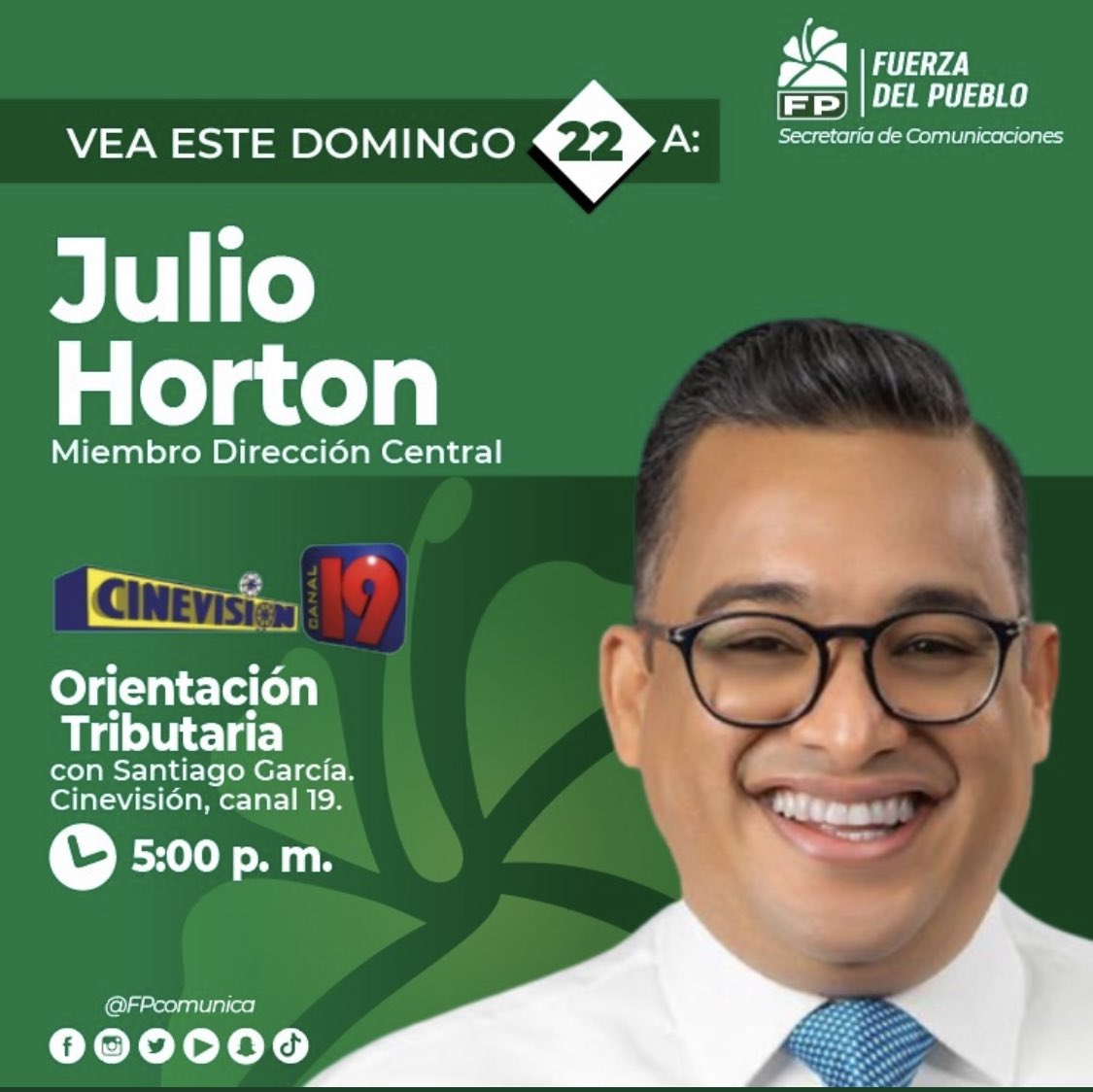 JulioHorton's tweet photo. 🎥🎙️|Entrevista| 

Acompañame! Hablaremos del anteproyecto sobre decomiso de bienes incautados por crímenes contra el Estado, que cursa en CN y aplicación Ley Sobre Lavado de Activos No.155-17.

⏰: 5:00 P.m.
Programa: Orientación Tributaria 
📺Canal: 19, Cinevisión 

@FPcomunica https://t.co/fnfSgiBPSP
