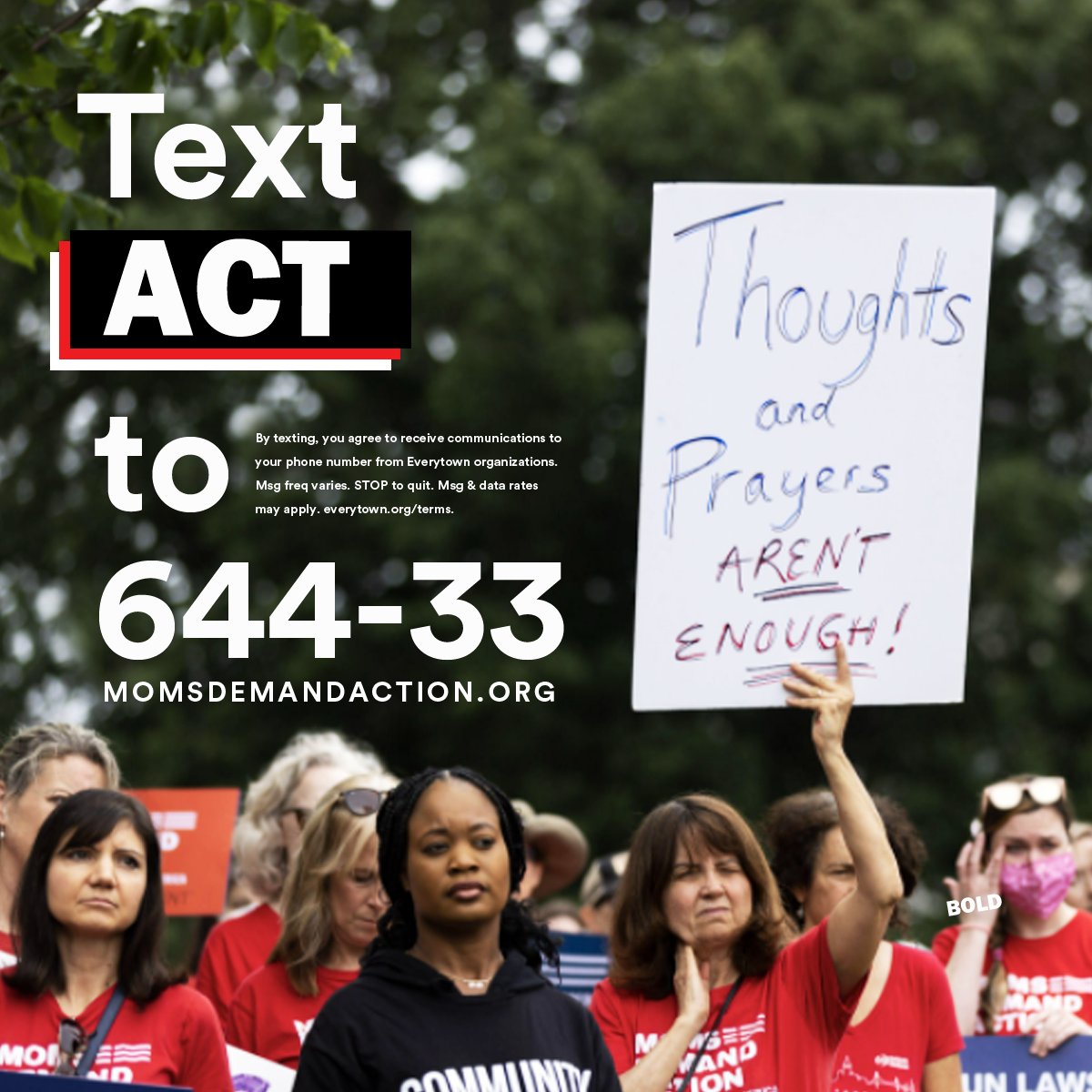 MomsDemand's tweet photo. The horrific mass shooting that took place in Monterey Park, CA last night is the FIFTH mass shooting since the turn of the year.

We don’t have to live like this, and we sure as hell don’t have to die like this. Text ACT to 644-33 to join the fight to #EndGunViolence. https://t.co/W83B2PRmux
