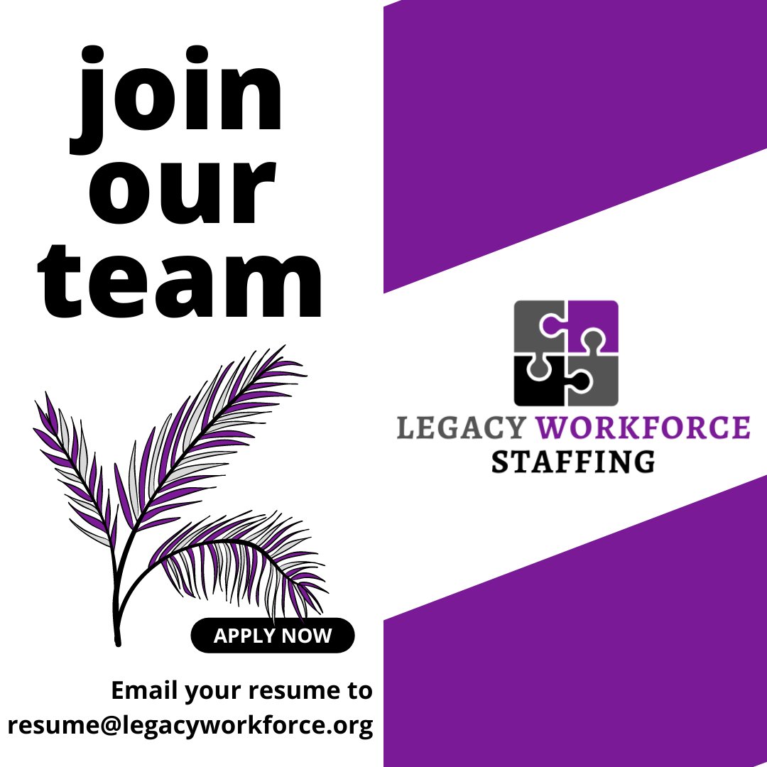 LegacyWorkforce's tweet image. Join Our Team 

Looking for a travel contract or new direct hire position?

#nurselife #healthcare
#careergoals #nowhiring #employment #recruitment