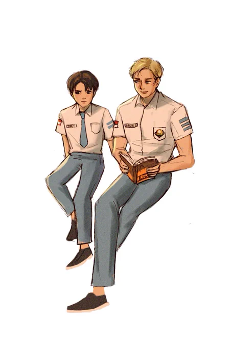 Highschool #eruri yeee!!!! 