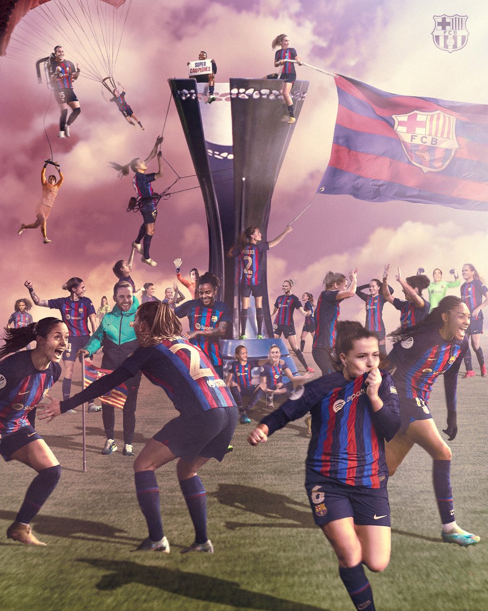 FCBfemeni's tweet photo. 🏆 SUPERCAMPIONES D’ESPANYA 🏆 https://t.co/Nb0Ty7Vcsu