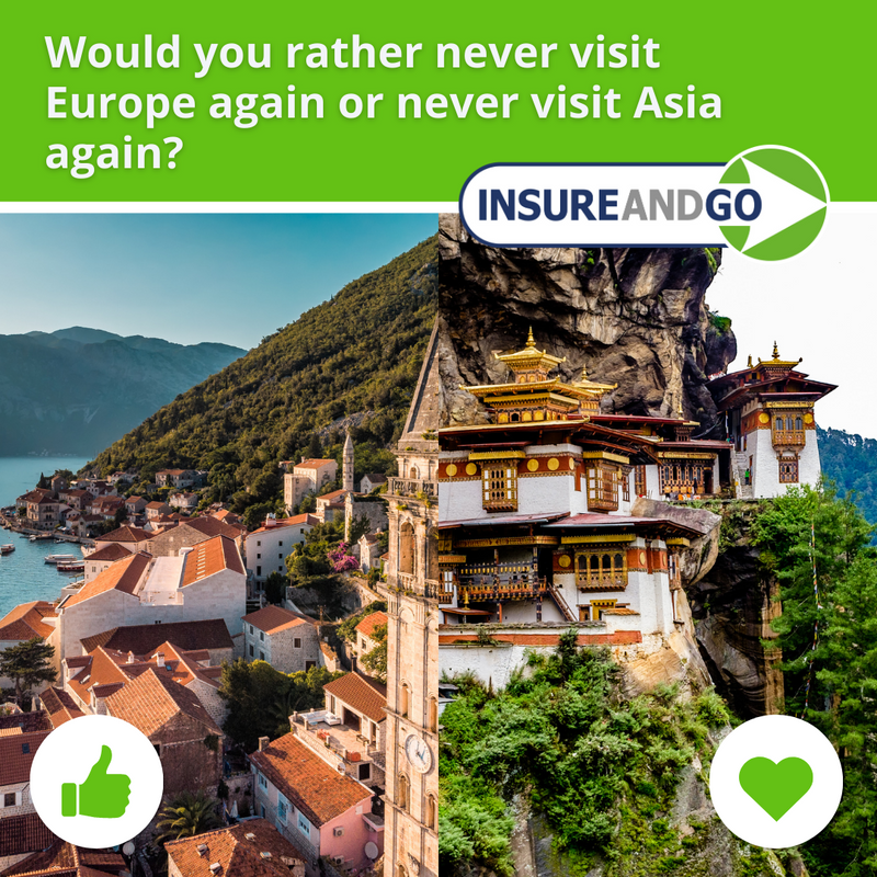 InsureandGo's tweet image. We can’t decide! 😫

So many beautiful cities and incredible landscapes… 🏞

#InsureandGo #TravelMap #LetsGetLost #Traveling #TravelThisOrThat