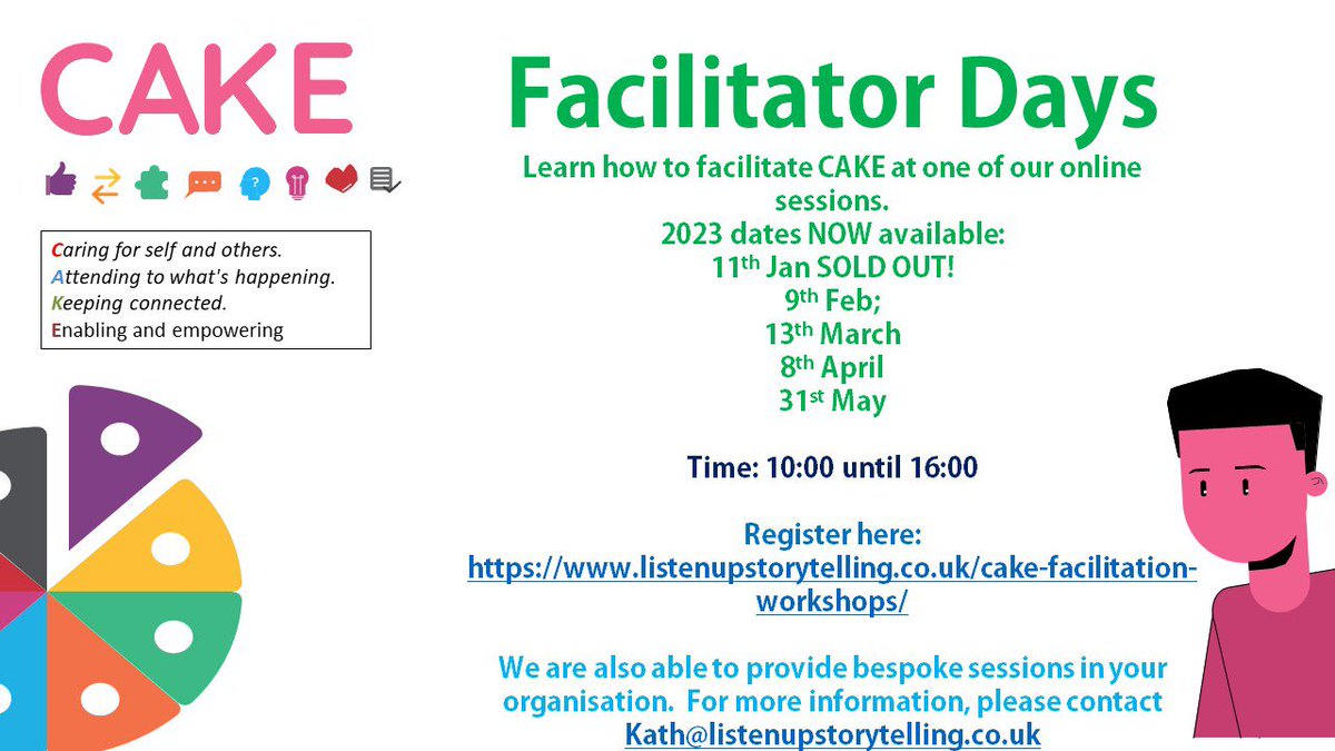 Book your session now to@prepare you to facilitate CAKE our interactive resource to promote ind & team well-being and effectiveness @PennyCa12631410 @cawdickson @kathmac630 @OmegaXiChapter @RegionSigma @SigmaNursing @lwestcott1