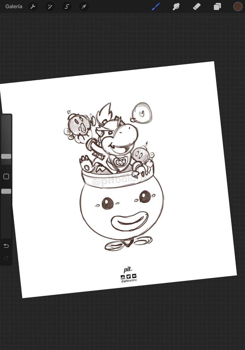 PitBaldriz's tweet image. The 8th #koopaling ?? #BowserJr 👶🍼🐢💕#WIP
