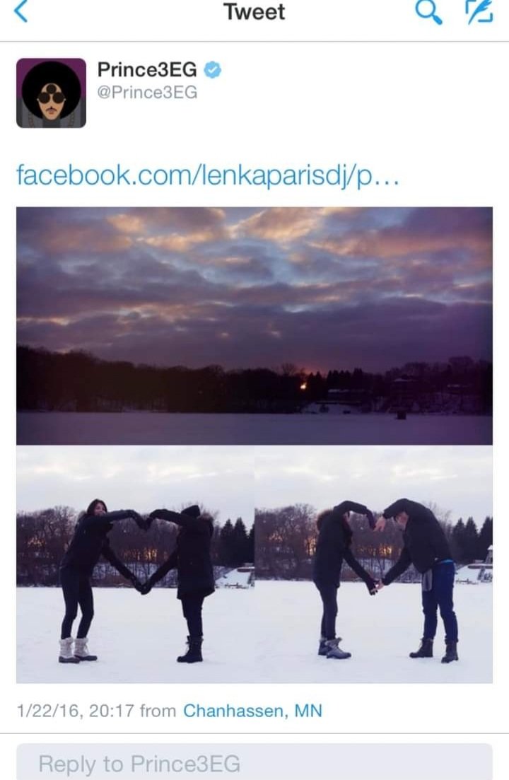 <a href="/PRNFamily/">Omarr Baker</a> Yes from London and in this image that P retweeted from the weekend