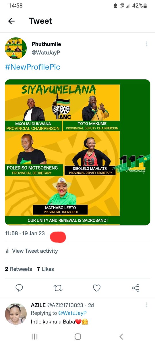 WatuJayP's tweet photo. @ZwaneOmkhulu Completely obliterated Magashule aligned slate. Rumours of appeal/court processes,disgruntled group alleging number don't tally up
#AncFreeStateConference https://t.co/ctQfSkFHvb