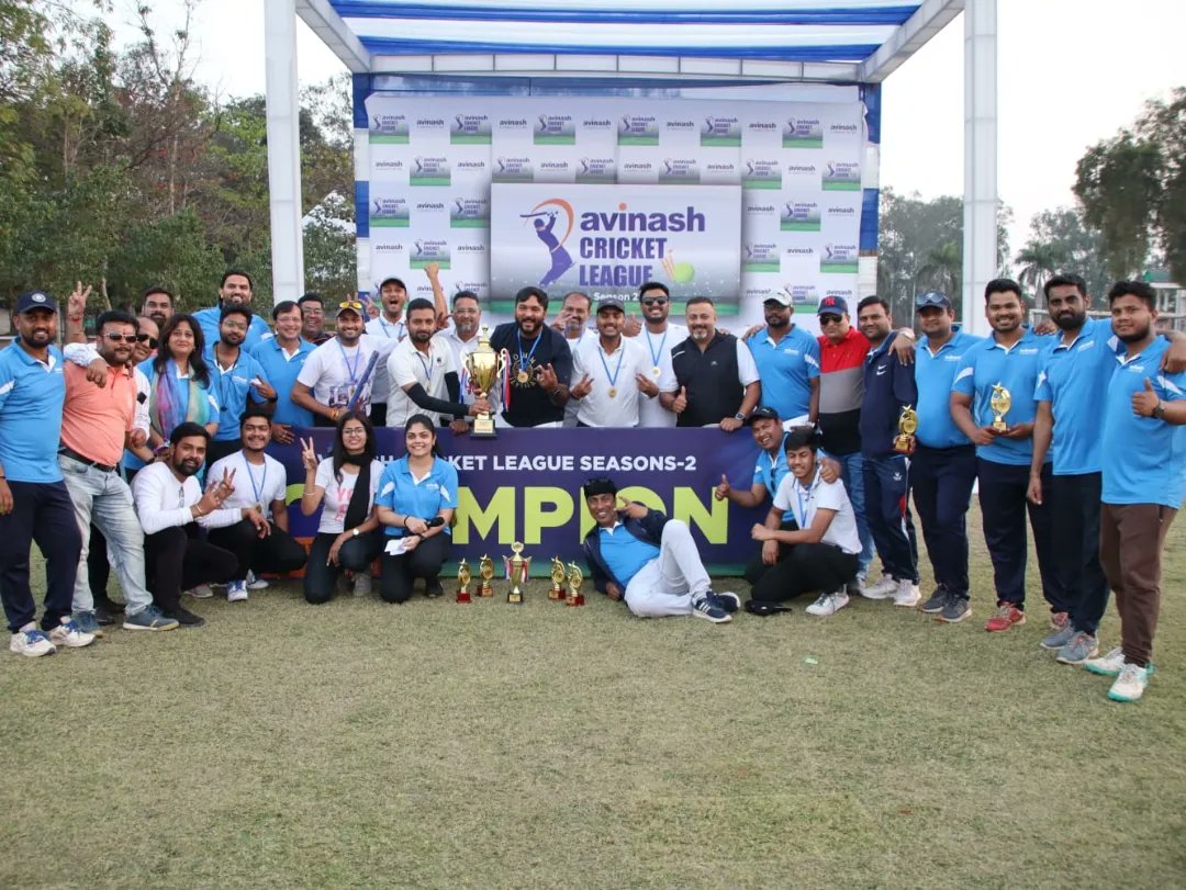 AvinashGroup's tweet photo. Avinash Cricket League 🏏 Season-2
Here are the,
🏆 Winner- Maruti Lifestyle✌️
🌟 Runner Up- Avinash Capital Homes-2✌️
#ACLseason2 #AvinashCricketLeague #AvinashGroup #RelationForLife #CricketLeague https://t.co/qVTYKiVH06