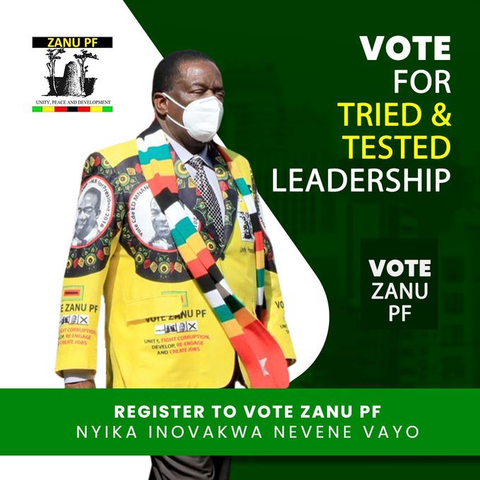 PaidamoyoMutsv1's tweet photo. It's known, he will be the President of Zimbabwe for the next 5 yrs!!!
Musada kuita nharo, nhasi iSunday...
#2030Tetichipo
#EDPfeeeeee https://t.co/tR3DDBV0go