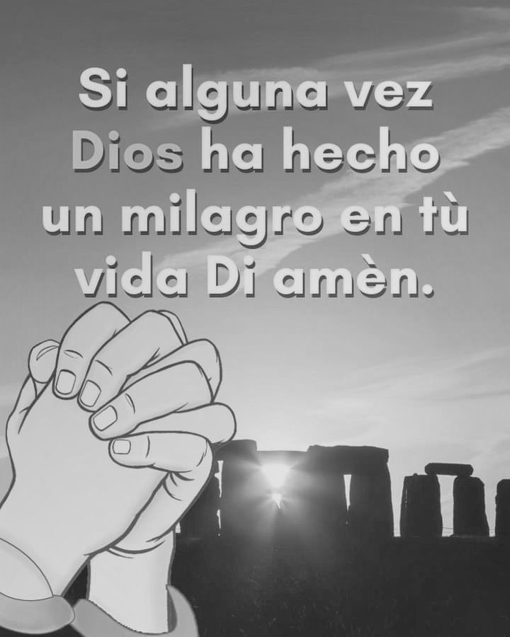 Gracias Dios mío. Amén