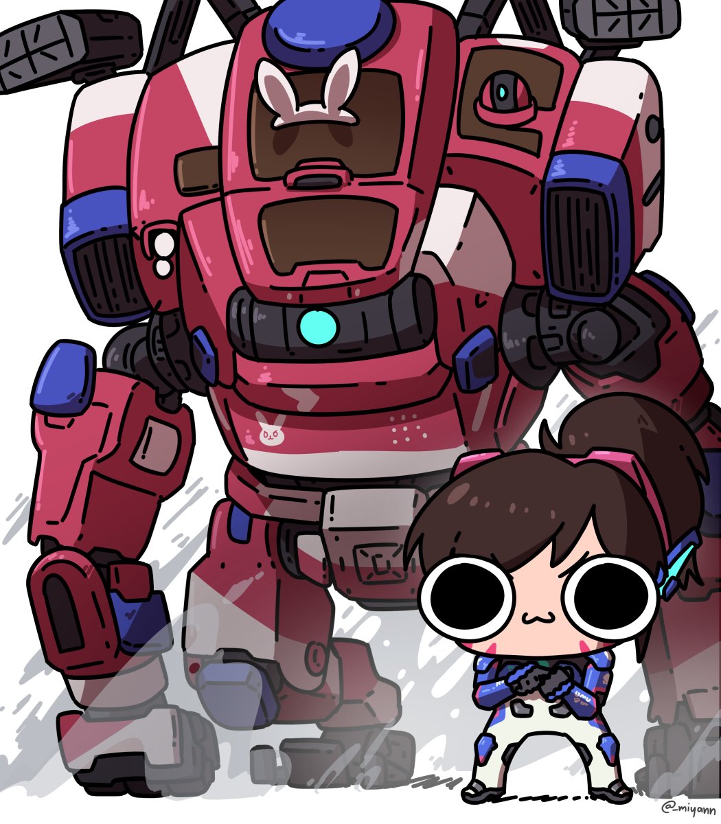 D.Va(オーバーウォッチ) 「Their abilities look a little different-」|MΔDDiEのイラスト