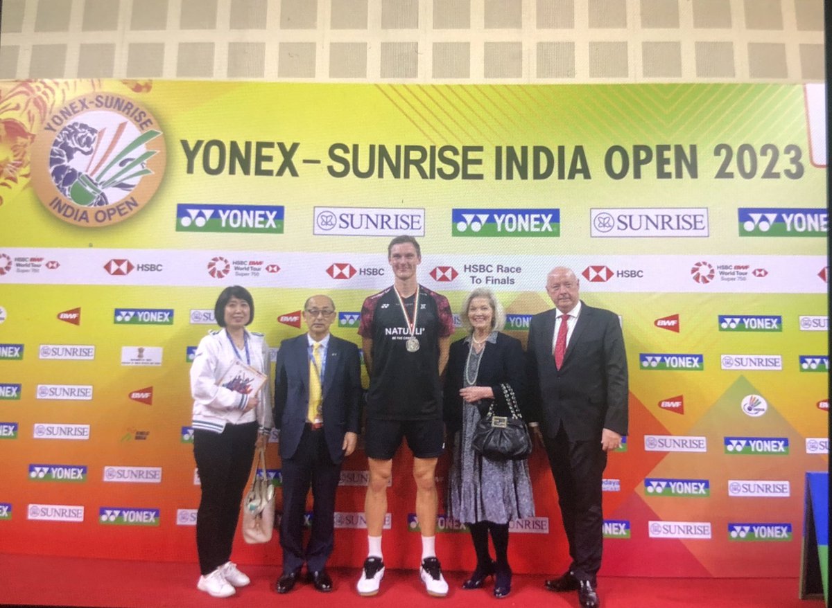The Great Dane was runner-up at the Yonex-Sunrise India Open 2023. Congratulations to the fantastic winner Kunlavut Vitidsarn from #Thailand @DenmarkinIndia @yonex_badminton @yonex_com @bwfmedia @ThailandinIndia @KirenRijiju @RijijuOffice @BadDK