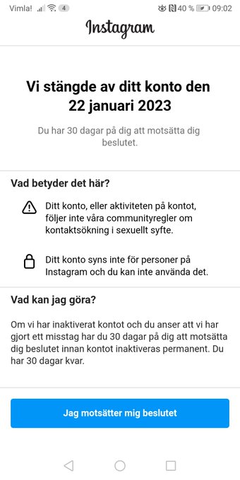 Guu va t&ouml;ligt att insta st&auml;ngt av mitt konto. Har &ouml;verklagat men l&auml;r v&auml;l inte f&aring; tillbaka det. Har ett<a href="/tag/swedishgirls"class="tags"><span>#swedishgirls</span></a><a href="/tag/sverige"class="tags"><span>#sverige</span></a><a href="/tag/svenskporr"class="tags"><span>#svenskporr</span></a><a href="/tag/svenskatj"class="tags"><span>#svenskatj</span></a>