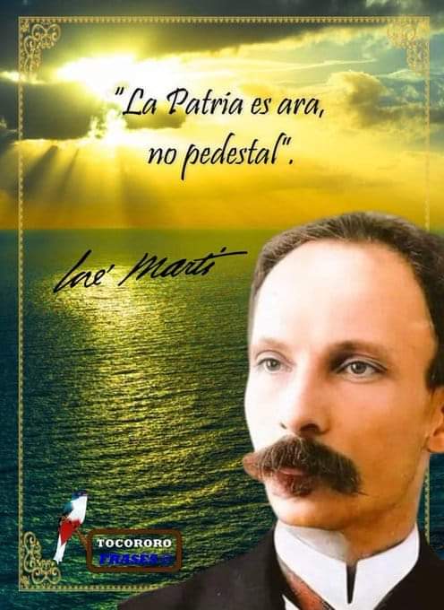 170 aniversario de su natalicio. #CubaViveEnSuHistoria
#FormaciónSanctiSptus
<a href="/CubaMined/">MINED</a>
<a href="/GemaDazDaz2/">Gema Díaz Díaz</a>
<a href="/AndreiArmasBra6/">Andrei Armas Bravo</a>
<a href="/TeresitaRomeroR/">Teresita Romero Rodríguez</a>
<a href="/LeodanyMorera/">Leodany Espinosa Morera</a>