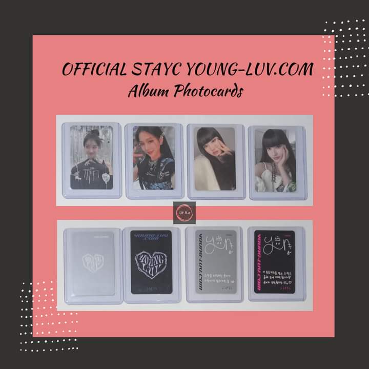 HIPShopp's tweet photo. WTS | LFB | PH
OFFICIAL STAYC https://t.co/fzdCvjCVyC Regular &amp; Jewel Case Ver Album Photocards 
• on hand
• in good condition
• with toploader

You may order at https://t.co/FdqDVq4uRL.

Strictly NO cancellation of order.

#Kpop #STAYC #YOUNGLUV #Sumin #Isa #Yoon #Photocards https://t.co/8msmyADiJj