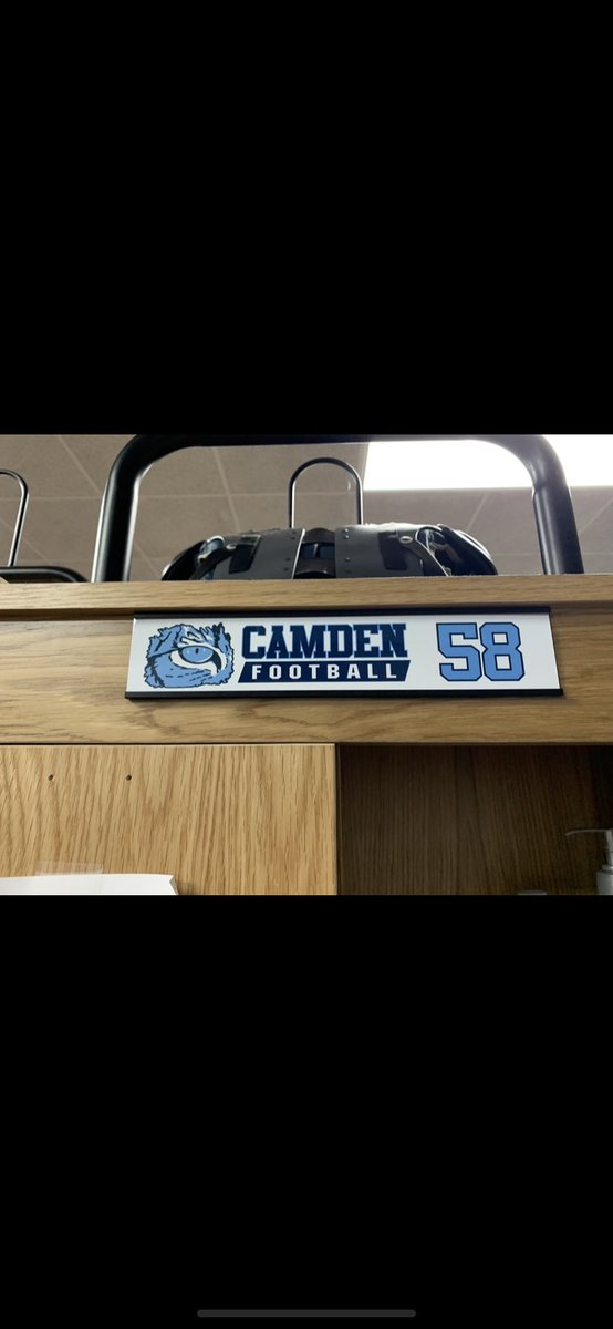 lockerplates's tweet photo. @JeffHerron19 @jeremevendette Camden Co High School #footballnameplates #lockerplates #nameplates https://t.co/WiQqKdEIMt